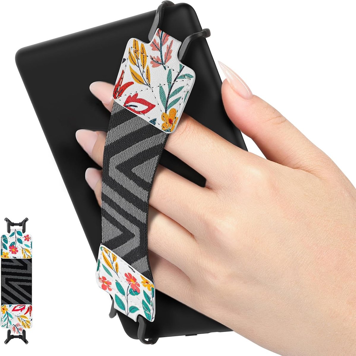 Veilige Handstrap voor 6-8 inch E-Readers en Tablets, Elastische Grip, Lichtgewicht en Verstelbaar, Geschikt voor Kindle, Kobo, Lenovo en Sony