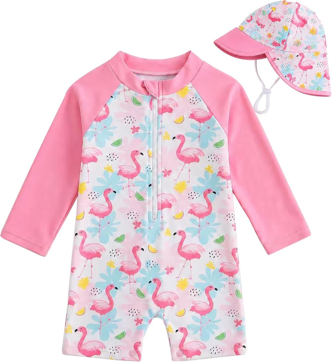 Badmode voor meisjes en jongens, UPF 50+, eendelig badpak voor peuters, 0-3 jaar, eendelig badpak voor babymeisjes, uv-bescherming, badmode voor strand en vakantie