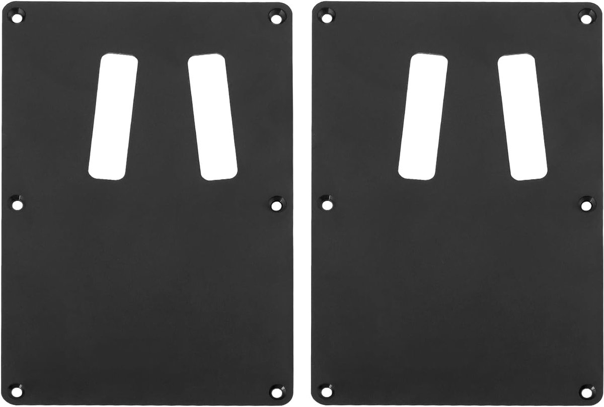 Gitaar Tremolo Back Plate - 133mm x 83mm - Zwart - Vervangingsonderdeel - Geschikt voor Kramer stijl gitaar