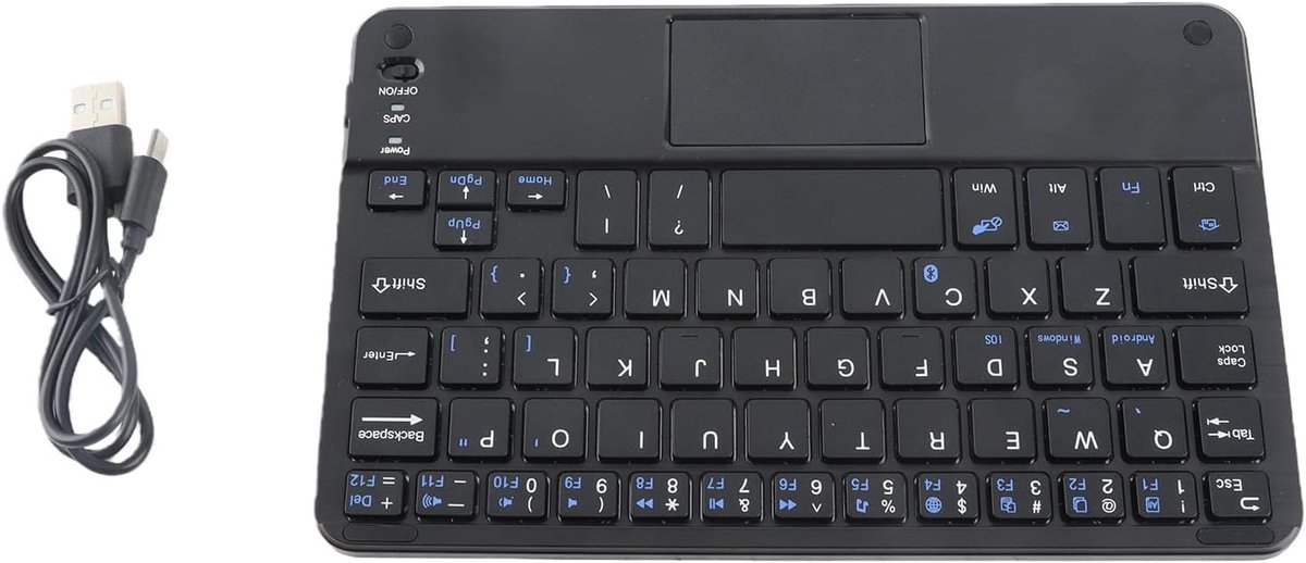 Draadloos toetsenbord en touchpad set - Bluetooth - Geschikt voor pc en tablet - Compact ontwerp - Gemakkelijk in gebruik