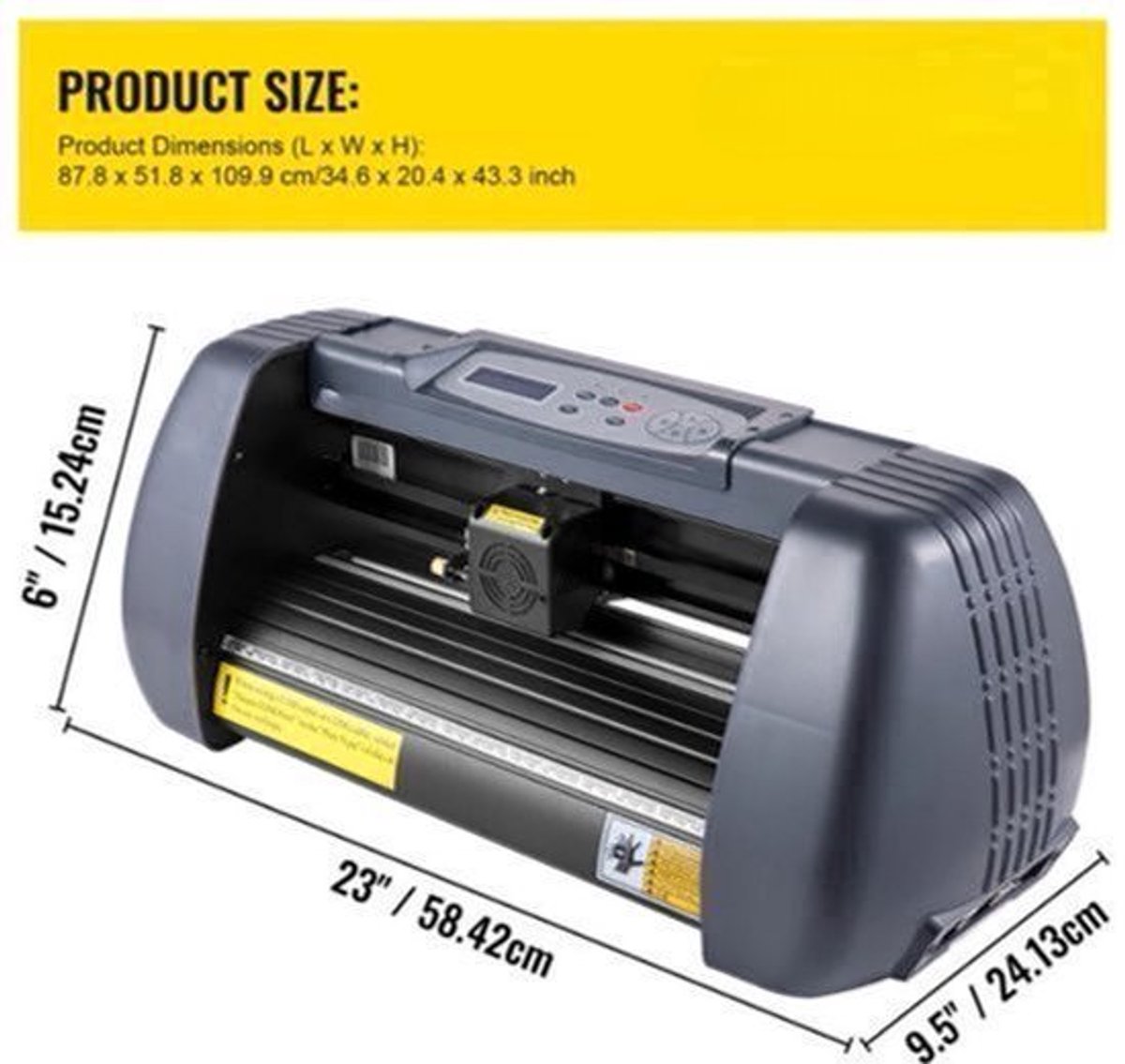 Vinyl Cutter Plotter – Snijplotter – Knipmachine – Stickerprinter – Decal Cutter – Professioneel 14 Inch – Nauwkeurige Snijprecisie 0,01 mm