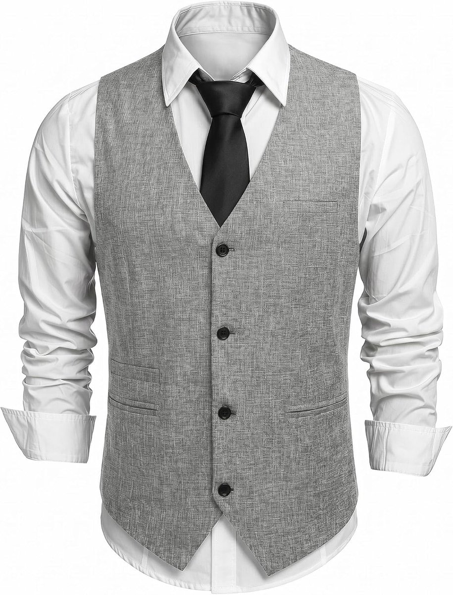 Klassiek vest met V-hals voor heren