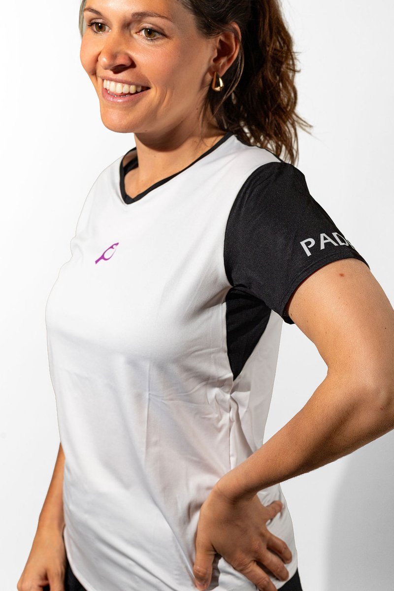 PUNTAZO Padel T-shirt Dames Sportshirt XXL paars Korte mouw