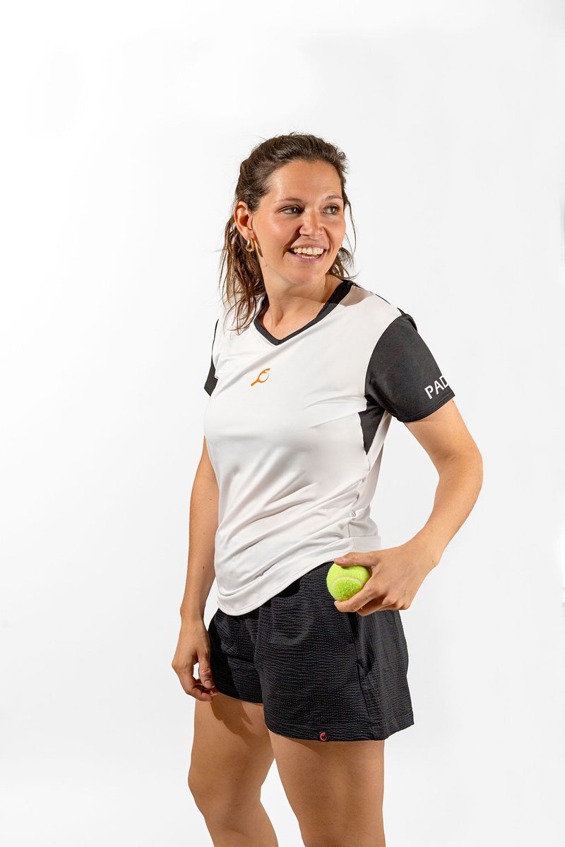 PUNTAZO Padel T-shirt Dames Sportshirt Medium oranje Korte mouw