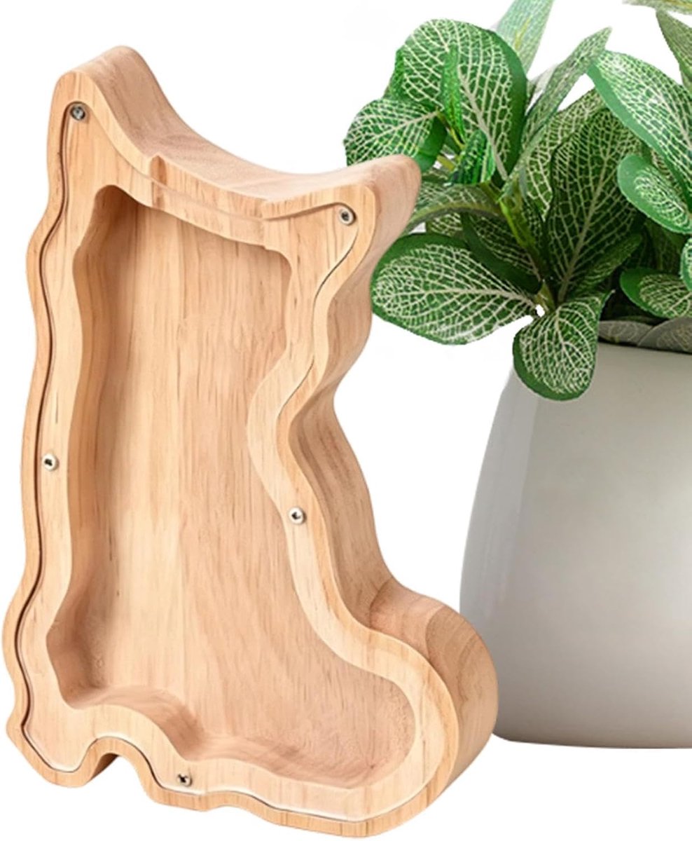 Spaarpot Voor Kinderen Houten Hondvormige Decoratieve Opbergdoos