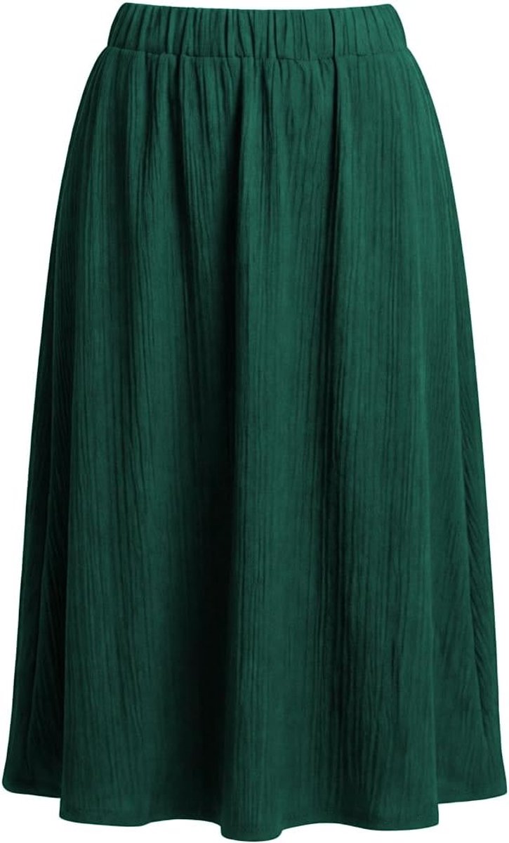 Der Rich Zomerrok met hoge taille van gestructureerde stof, midi-stijl voor dames