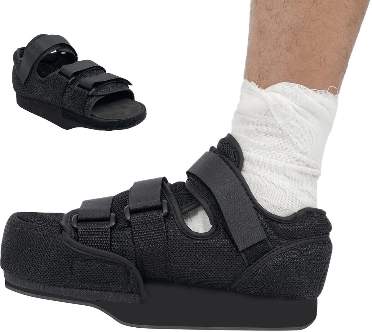Off-Loading Post Op Schoen Gesloten Teen Medische Wandelschoen voor Gebroken Teen Orthopedische Voetbrace voor Post Bunion Hammertoe Chirurgie Brace (XL)