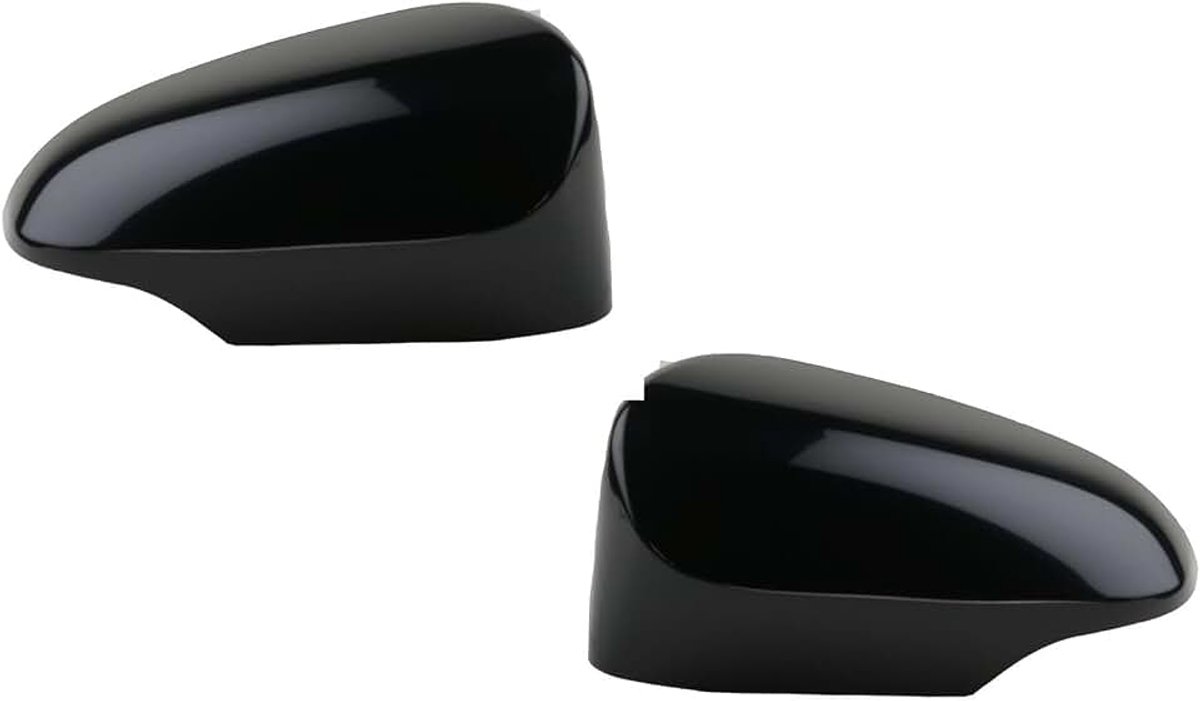 Spiegelkap links en rechts set geschikt voor Toyota Yaris 09/11-07/14 zwart