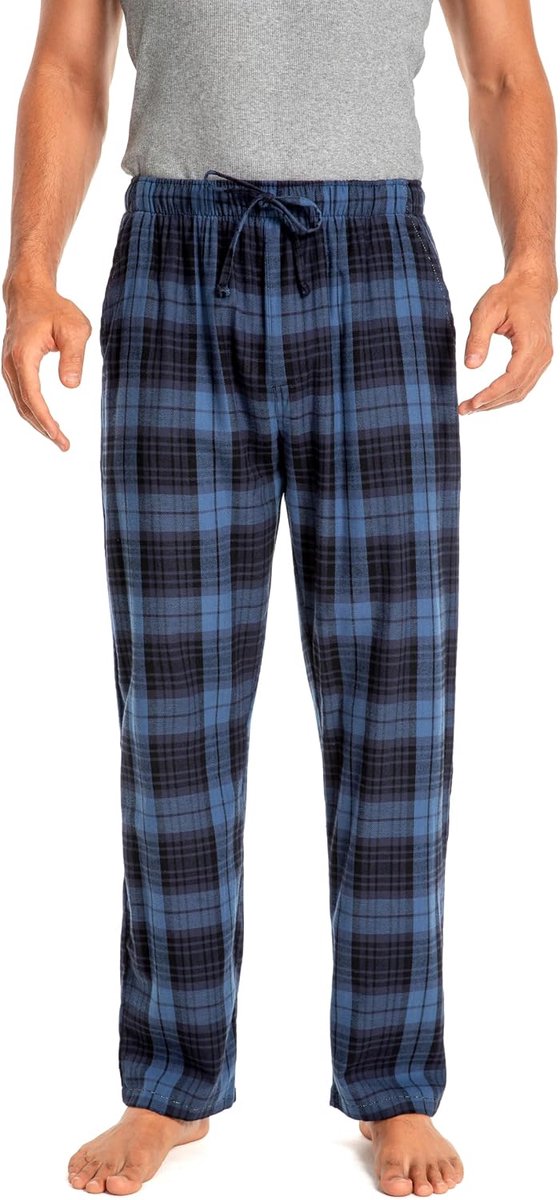 100% Katoen Geweven Poplin Comfortabele Pyjama/Lounge Broek Met Zakken