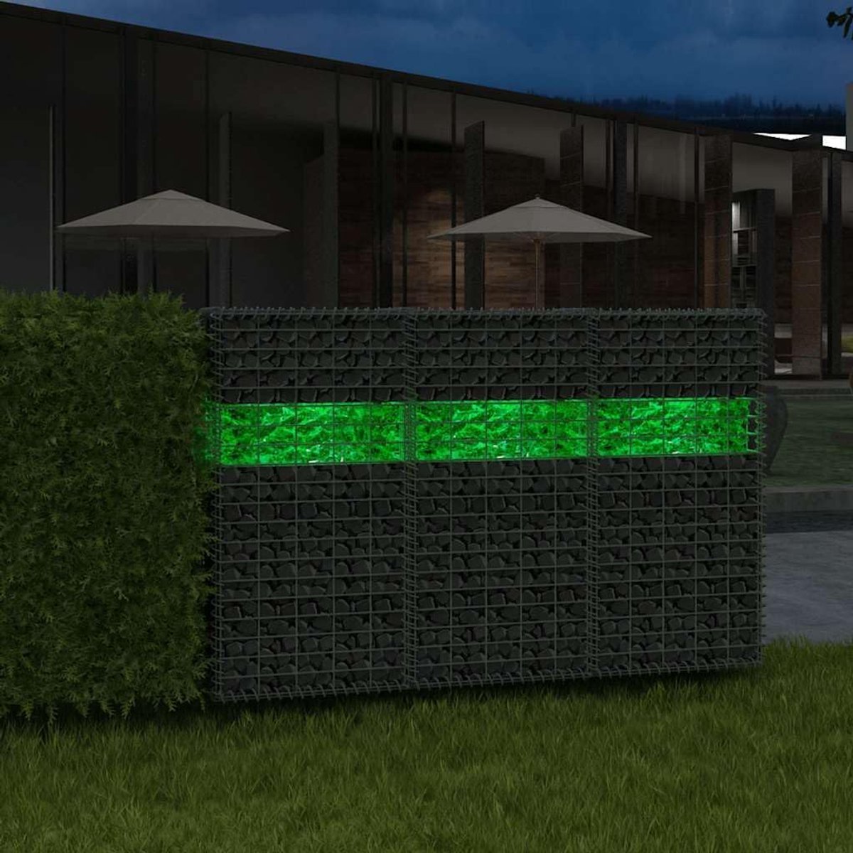 Blokken groen 60-120 mm, 25 kg sierstenen voor schanskorven, stenen manden en tuinvormgeving, decoratieve glazen stenen voor bloembed en paddecoratie