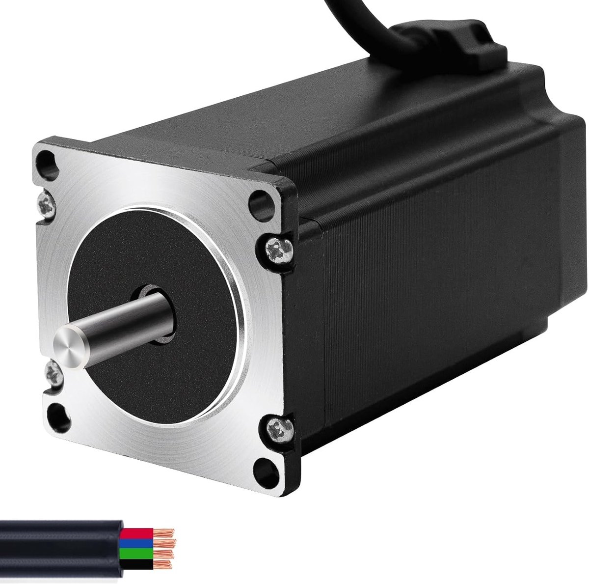 23 Stappenmotor, 100 mm, 2,5 N.m, 3,375 V, 4,2 A, houdkoppel 2-fasen, 4-draads 1,8 Deg, voor CNC-molenset of 3D-printers