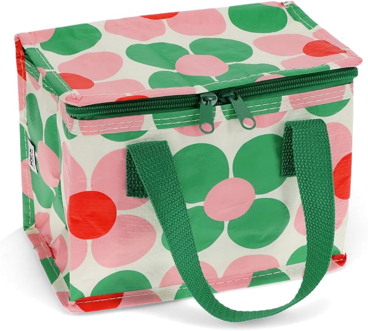 London Geïsoleerde lunchtas - keuze uit bloemmotief (roze en groen madeliefje)