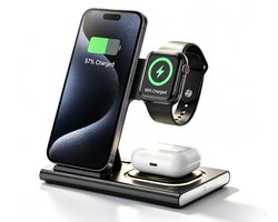 Namajunas-4-in-1-Draadloze-Oplader-15W-Iphone-Oplader-Snellader-iphone-Geschikt-voor-iphone(8-17)-AirPods&iWatch-Wireless-charger-GSM-Lader-Draadloos-Qi-Station-Opvouwbaar-Zwart-Snelladen-15W-Qi-Opvouwbaar-Reis-Bureau-Thuis-Kantoor-Draagbaar-Compact