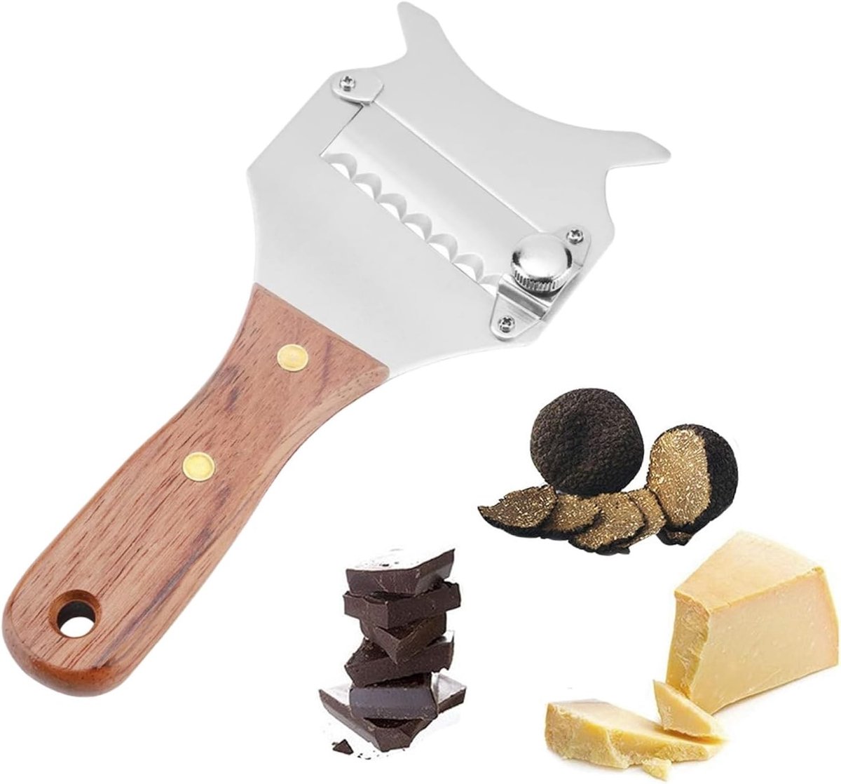 Professionele truffelsnijder en kaasmes van roestvrij staal voor perfecte sneden en presentatie