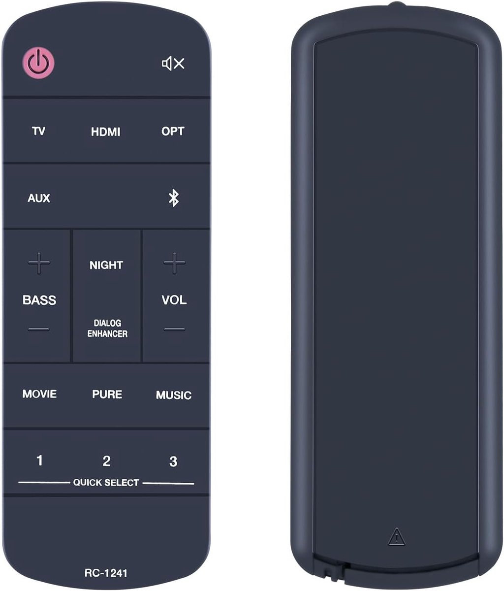 Afstandsbediening compatibel met DENON RC-1241 Home Soundbar 550 afstandsbediening