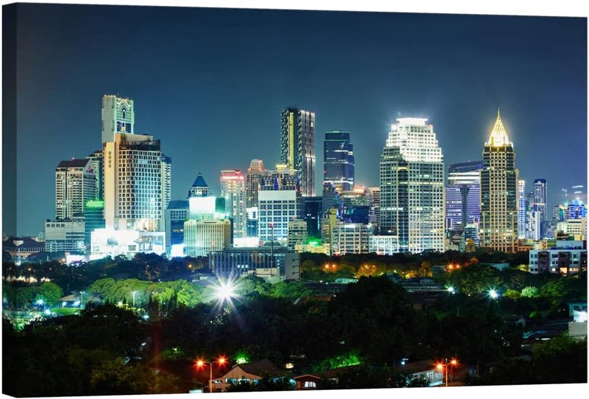 Painting Cities DCO015-2 | Lights in the Dark | Charges at Light, 60 x 90 cm