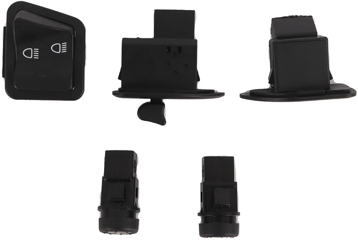 5 stuks motorfiets schakelaars, claxon, richtingaanwijzer, groot licht, dimlicht, elektrische startschakelaars voor PIAGGIO ZIP 50