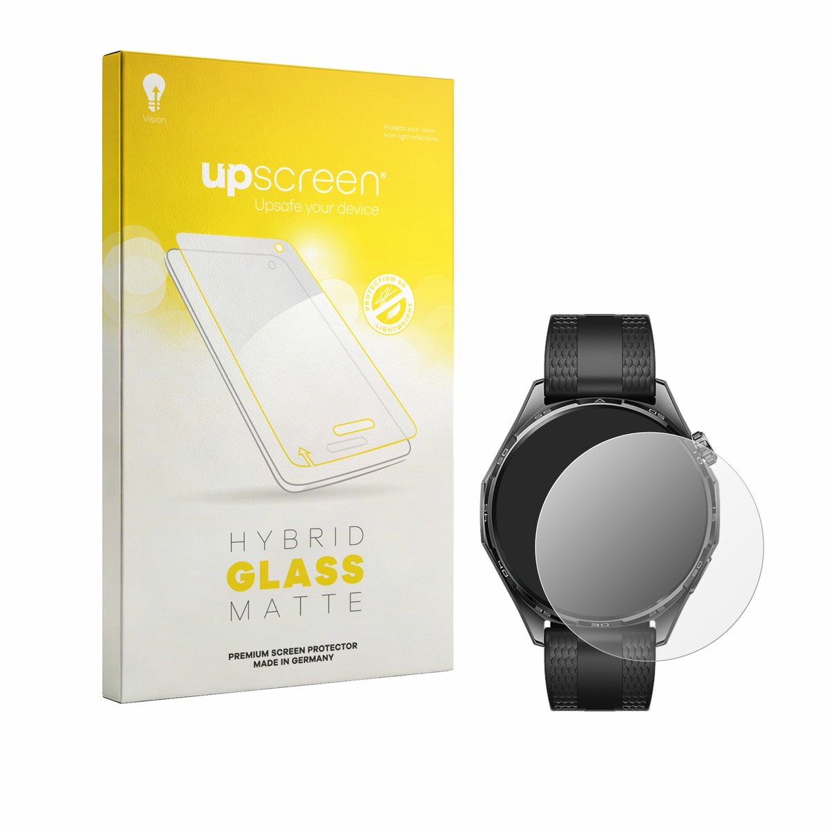 upscreen - Screenprotector voor Huawei Watch GT 7 (46 mm) - Folie Beschermfolie Beschermglas matte