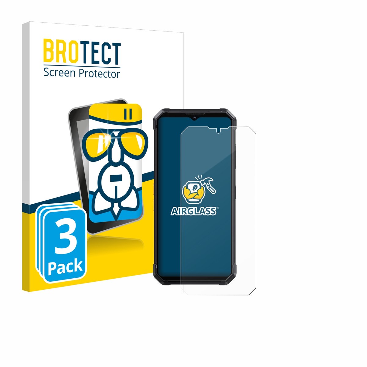 Screenprotector 3 Stuks voor Fossibot F106 Pro Beschermglas transparant