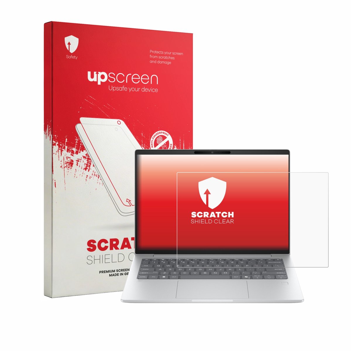 upscreen - Screenprotector voor HP EliteBook 6 G2q 14" - Folie Beschermfolie transparant