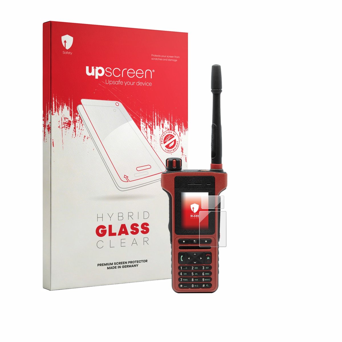upscreen - Screenprotector voor Motorola MTP8550Ex - Folie Beschermfolie Beschermglas transparant