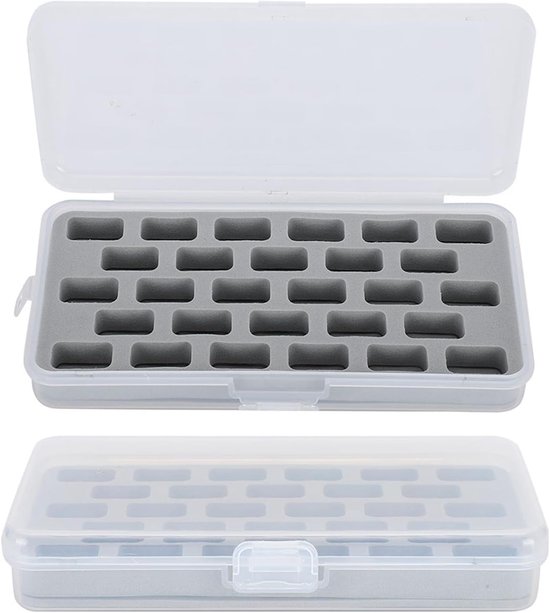 Spoelendoos, 28 Sleuven Doorzichtige Plastic Spoelorganizer, Opbergdoos voor Naaigaren met Individuele Hoezen, Ideaal voor Spoelen, Spoelen, Naaimachineaccessoires, Knutselkamers en — afbeelding 3