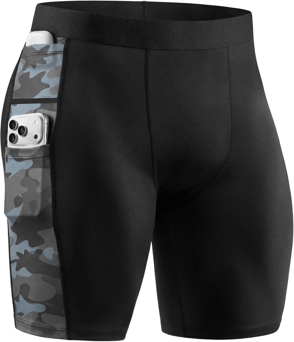 Functieondergoed Compressieshort met 3 zakken