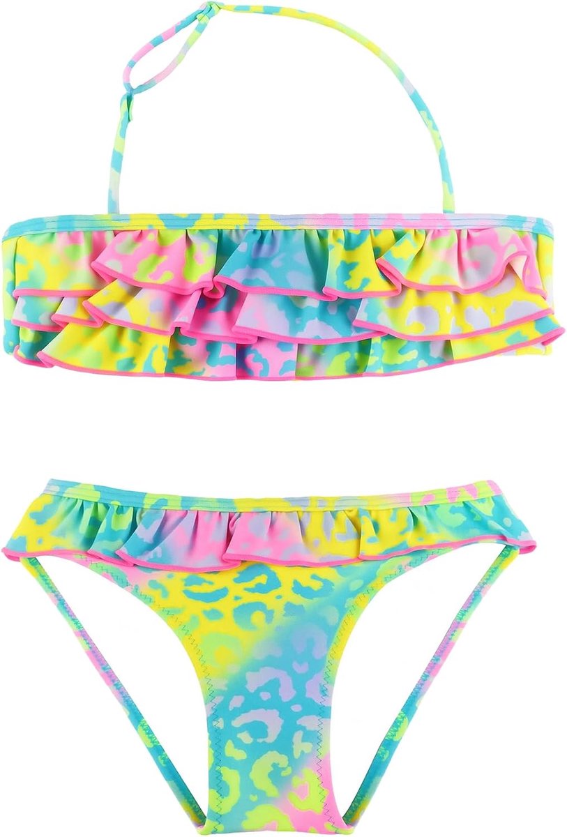 Zwempak, tweedelig bikinisetje, tankinisetjes, zwempak voor meisjes van 2-14 jaar