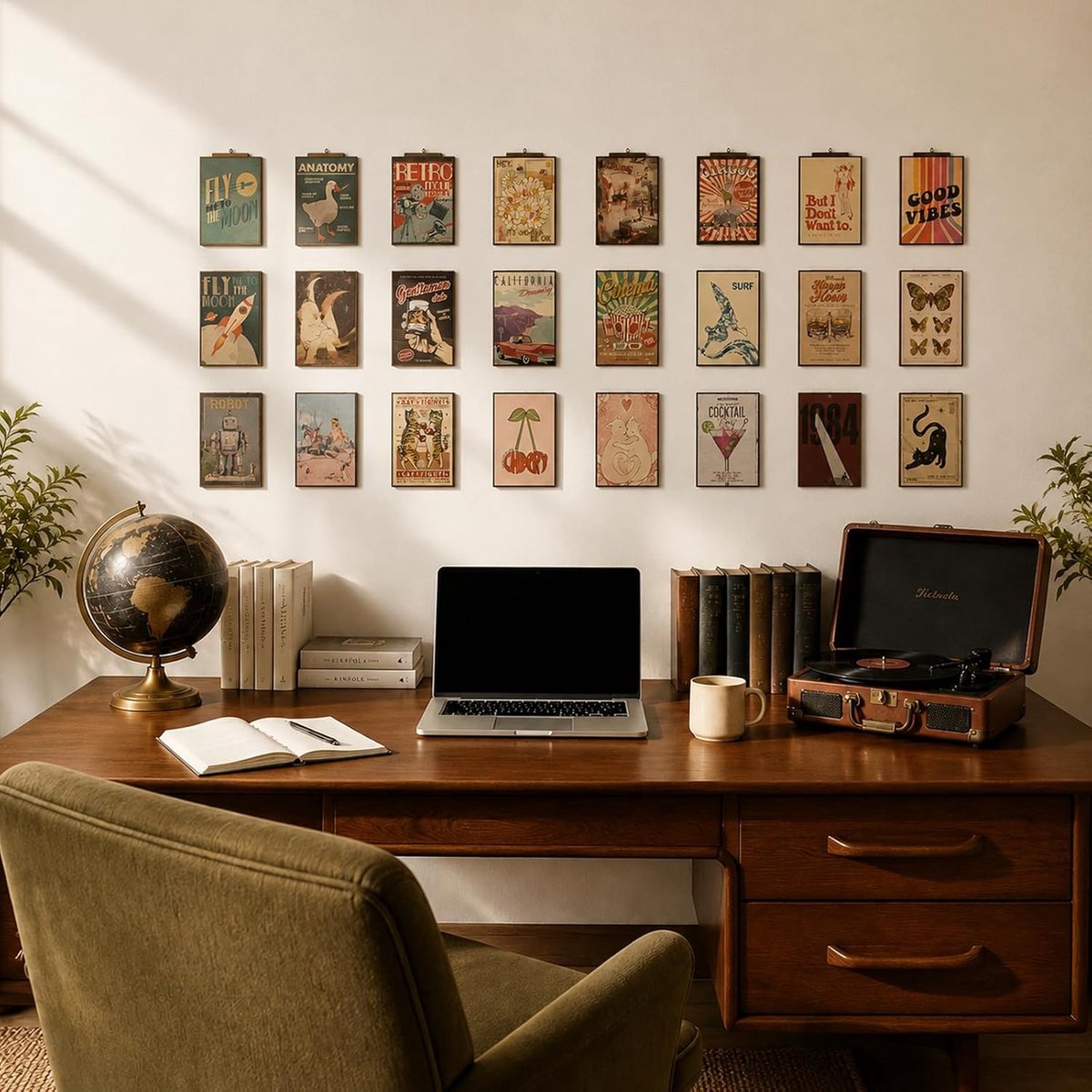 Ansichtkaartenset, grappige ansichtkaarten voor wanddecoratie