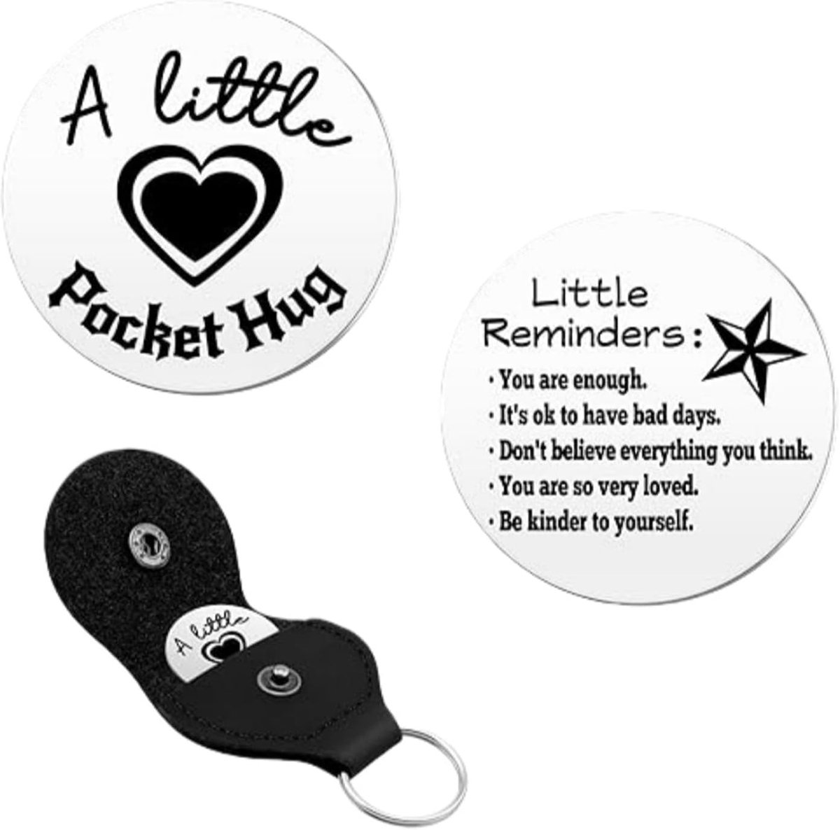 Hug Sleutelhanger Aanmoediging Cadeau voor Vrouwen Mannen, Beste Vriend Verjaardag Thinking of You Geschenken voor Vrouwen, Vriendschap Inspirerend Positief Ondersteuning Cadeau voor