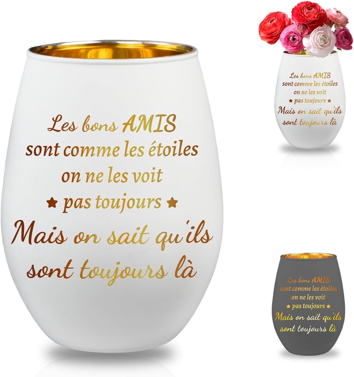 Cadeau voor dames, origineel cadeau voor verjaardag, dames, beste vriendin, glazen kandelaar met gravure, cadeau-ideeën, decoratie, tafel, Kerstmis, vriendin, vriendschap voor