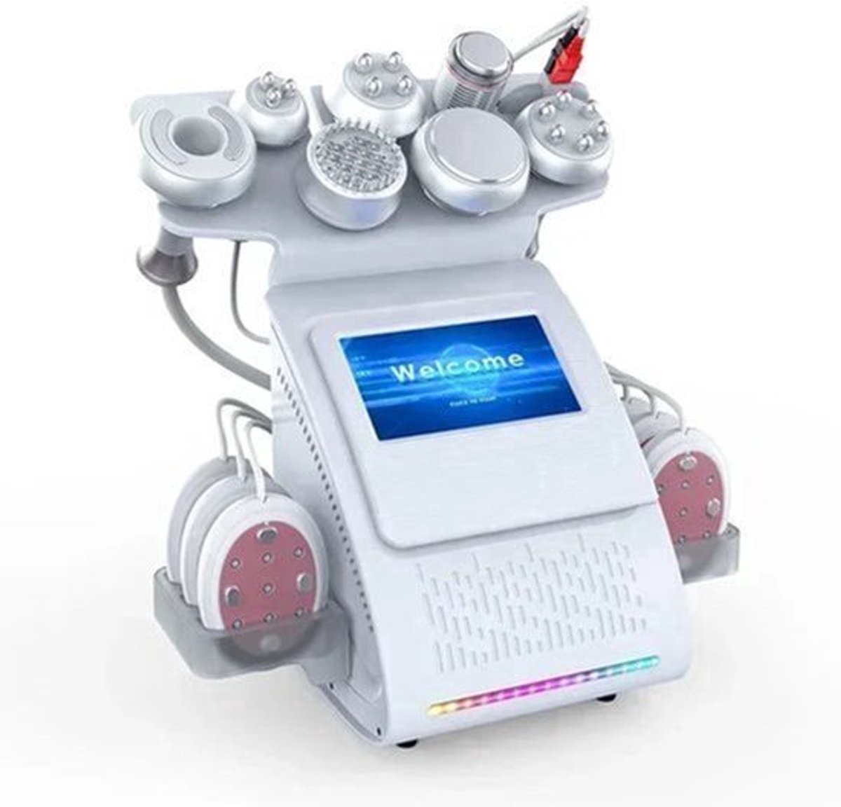 Multifunctionele Ultrasone Body Slimming Machine – Huidverzorgingsapparaat – Vetverbrander – Lichttherapie – Huidversteviger – 80 kHz Cavitatie – 7-Inch Touchscreen