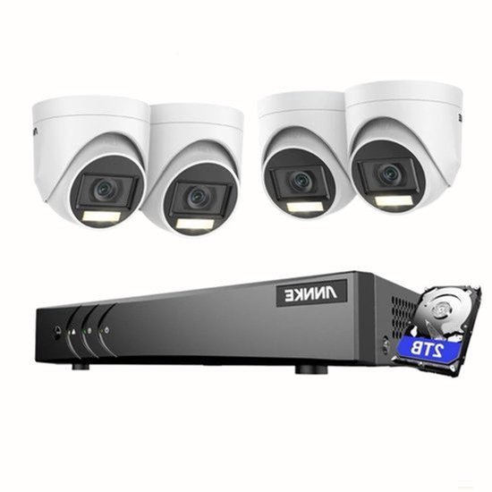 Beveiligingssysteem – Bewakingscamera Set – CCTV Systeem – Camerasysteem – 16 Kanaals Recorder – 2TB HDD Opslag – AI Detectie met Nachtzicht tot 20 Meter — afbeelding 2