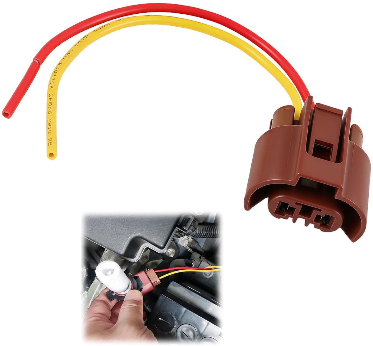 Reparatieadapter, voor koplampfitting HB4 9005, compatibel met HIR2, universele vervanging, betrouwbaar, eenvoudig te installeren, OE-nummer 90980-11659, duurzame materialen
