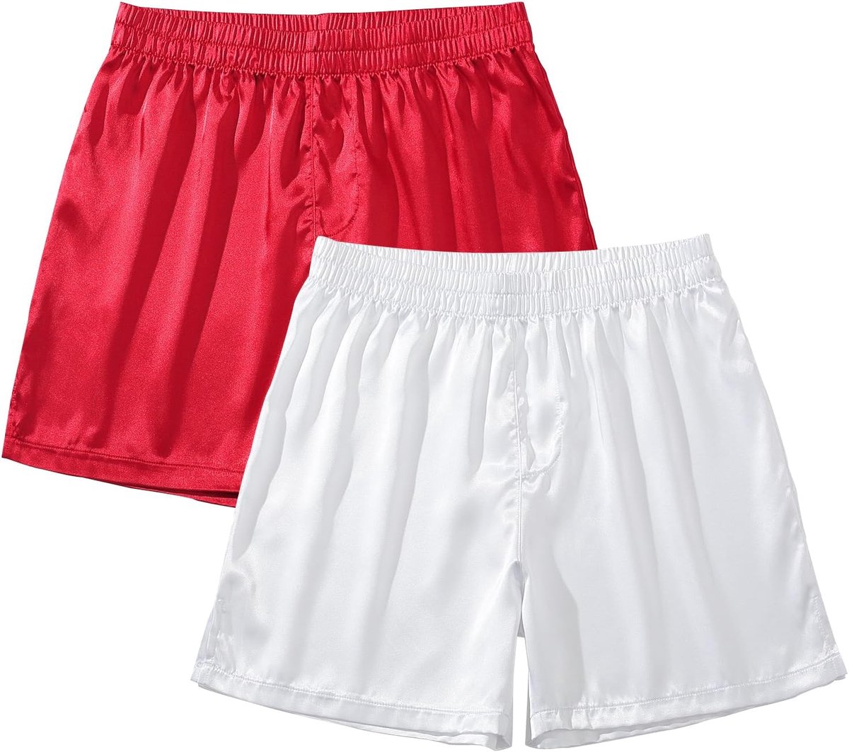 Coulee Satijnen slaapshorts heren nachtkleding boxershorts