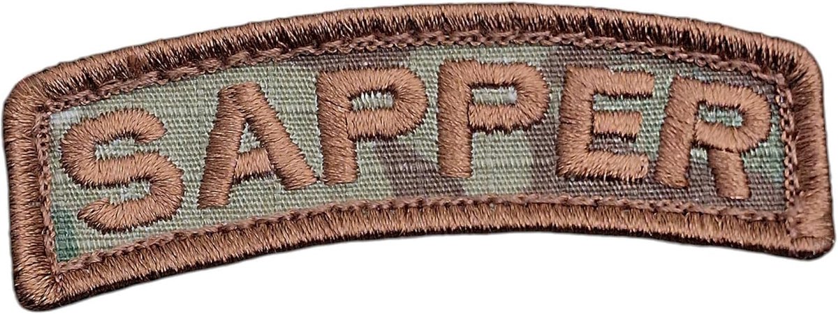 mult1cam Sapper Army Engineer Schouderembleem Morale Tactische Hook Patch