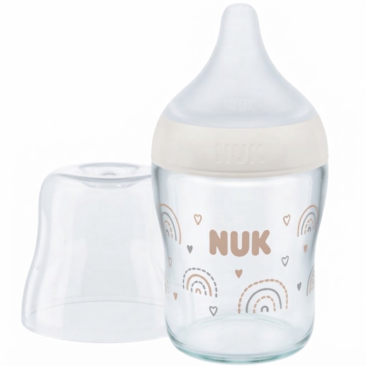 NUK Glazen Babyfles 120ml met Temperatuurindicator - Zuigfles