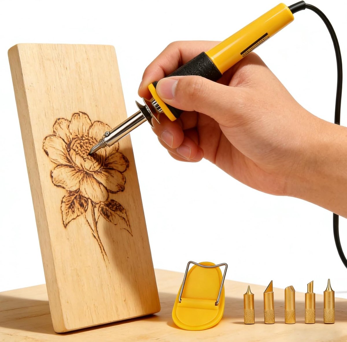 leer, brandkleurstift, leer, hout, handwerk, houten pan, elektrisch gereedschap, leer, 220 V, 40 W
