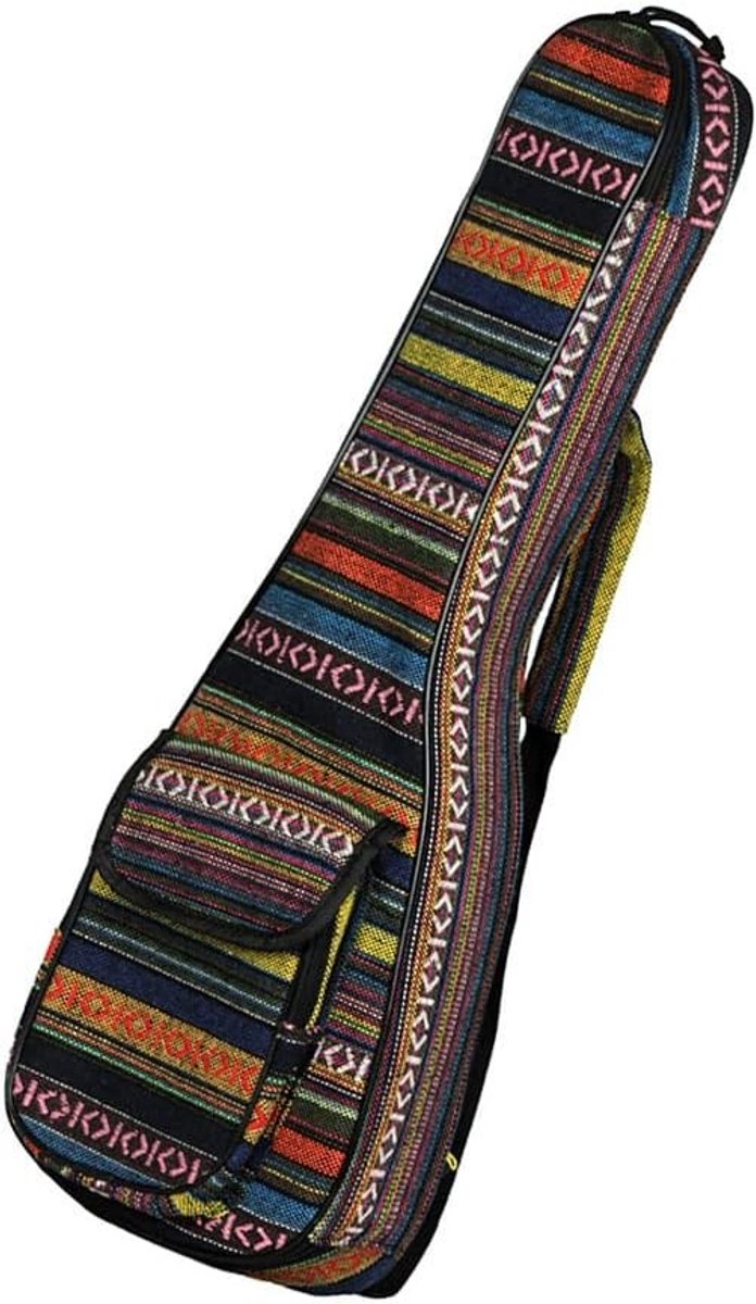 Concert Ukulele Tas 23 Inch - 6mm Gevoerde Rugzak met Dubbele Schouderbanden en Uniek Nationaal Ontwerp voor Bescherming en Transport van Ukulele