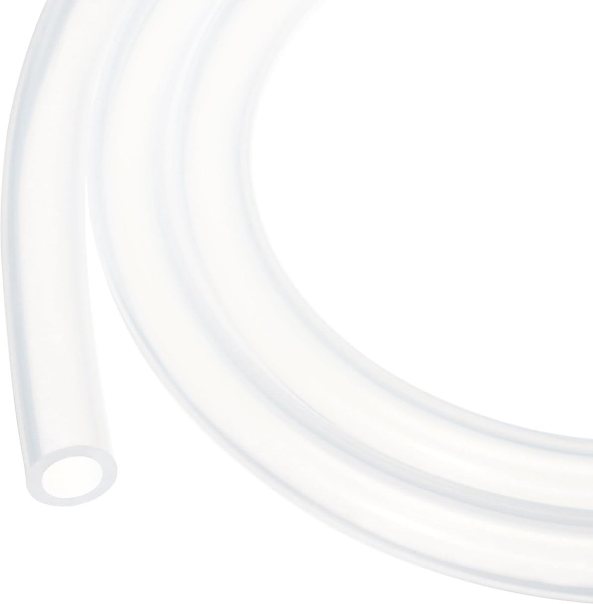 10ft Siliconen Slang 9.5mm ID 14.3mm OD Transparante Industriële Plastic Slang Pure Siliconen Slangen voor Pomp Afzuigen Aftappen Irrigatie Brouwen, 3/8" x 9/16"
