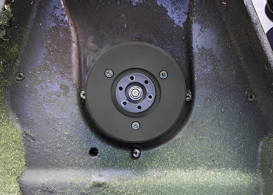 Set met afdekkingen voor 4 messen, compatibel met Mammotion Luba 1/2-5000/3000/1000 voor schijven, Flensafdekking vermindert de ophoping van gras en verbetert (Flensafdekking) — afbeelding 3