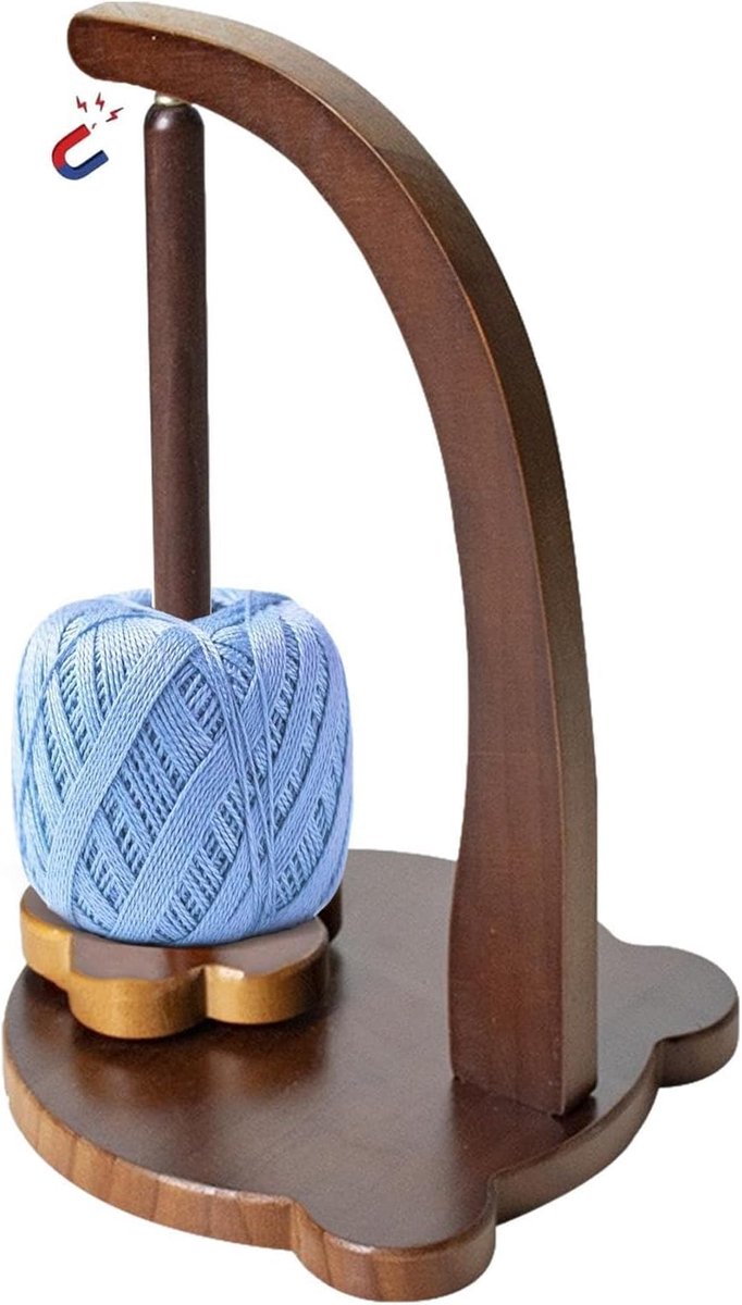 Garenhouder, garenhouder voor haken Houten Magnetische Gehaakte