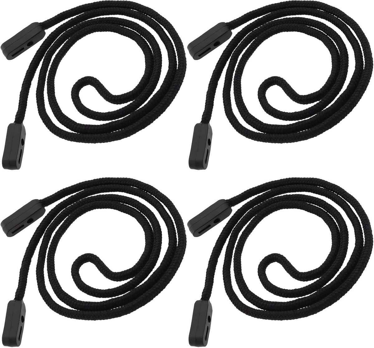 4 STKS Bril Koord Lengte 74cm Brillen String Houder Riemen Koord voor Zwembril Sport Bril voor Zonnebril Lanyard Touw Neck Retainer Zwart