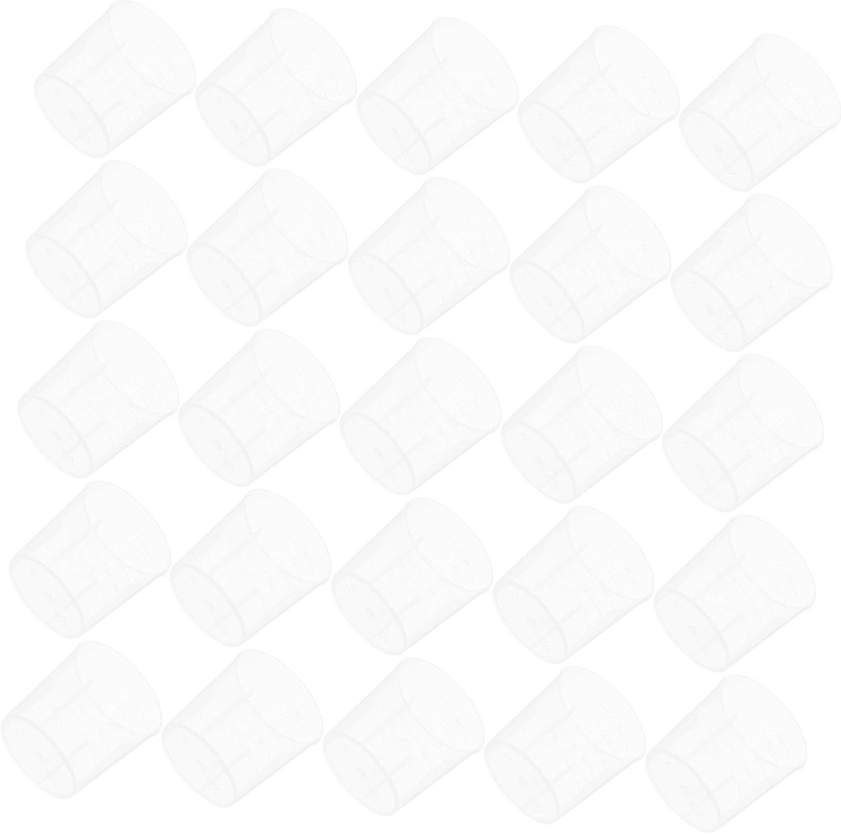 100 Stuks Kunststof Kleine Maatbeker Duidelijke Maatbekers Opvouwbare Waterfles Geïsoleerde Koffiemok Koffie Mok Emaille Melkkan Theepot Nestbekers Mokken Transparent Plastic
