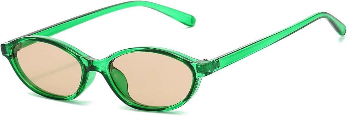 Ovale zonnebril vintage slank Cateye zonnebril voor dames heren mode bril