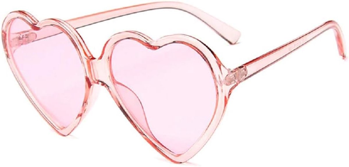 Zonnebril voor dames, transparant, voor meisjes, gepolariseerd, UV400, Frame roze - glazen roze, Eén maat