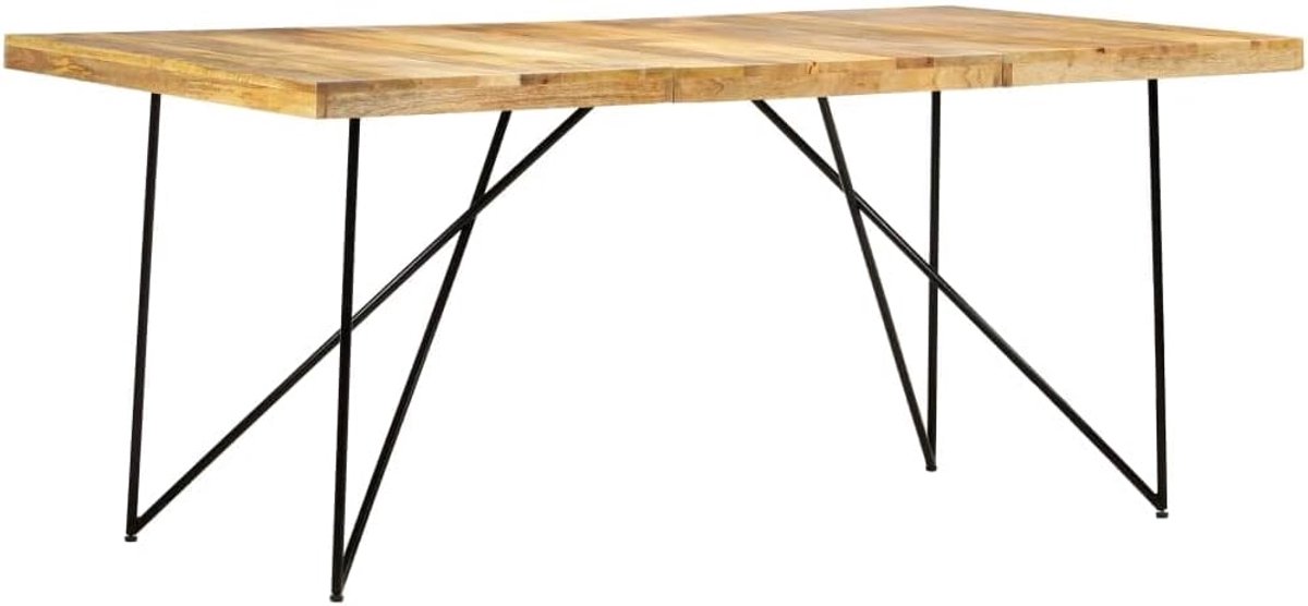 Massief mangohout industriele stijl ruw hout 180x90x76 cm