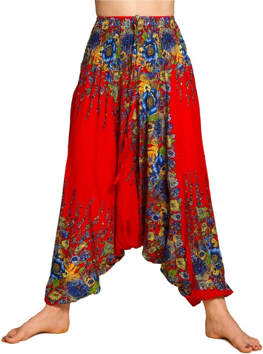 Harembroek dames - Aladdinbroek & Jumpsuit 2-in-1 - Boho-stijl