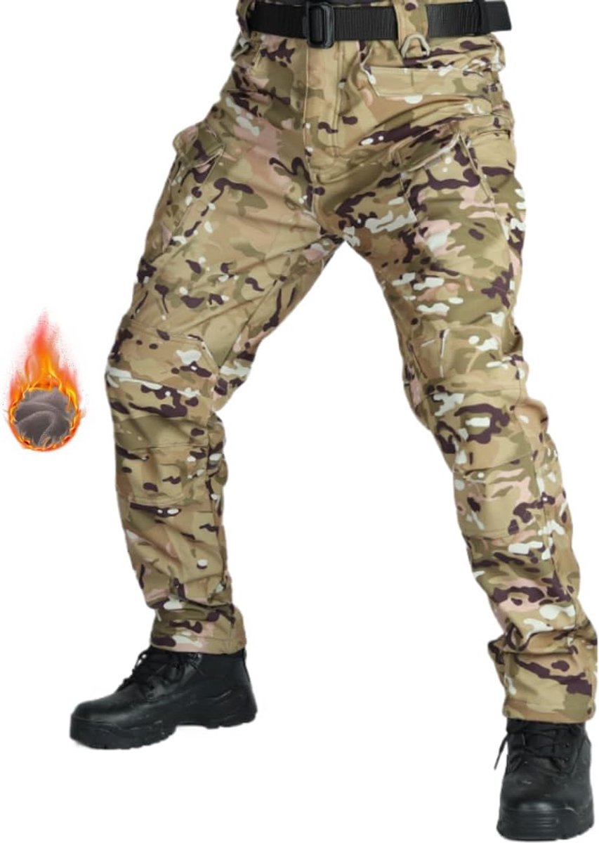 Werkbroek Voor Heren, Trainingsbroek Voor Heren, Broek Lente Herfst, Camouflagebroek Met Meerdere Zakken, Trekkingbroek Voor Herens