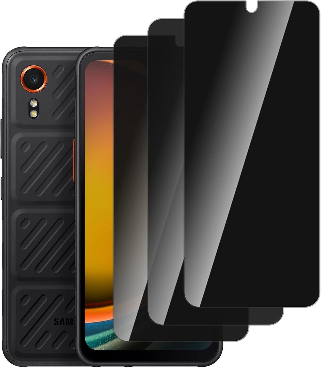 3 stuks pantserglas voor Samsung Galaxy Xcover 7 / Xcover 7 Pro, 9H tophardheid, beschermfolie, krasbestendig, schokbestendig, anti-luchtbellen, anti-olie, vingerafdruk-ID ondersteund